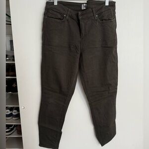Paige size 31 dark green skinny jean